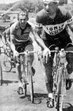 Wielrennen petje WIM VAN EST - WOUT WAGTMANS - 1956, Ophalen of Verzenden, Overige typen