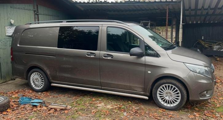Mercedes-Benz Vito 2.1 CDI 100KW 2015 dubbele cabine, Auto's, Bestelauto's, Bedrijf, Achteruitrijcamera, Bluetooth, Boordcomputer