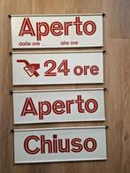Agip benzinepomp borden set. AGIP signing., Ophalen of Verzenden, Zo goed als nieuw, Reclamebord