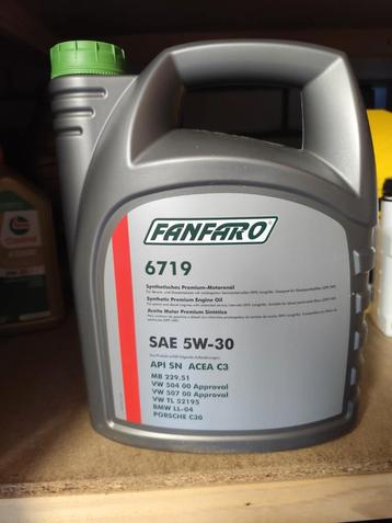 Fanfaro 6719 5W-30 Motorolie - 5 Liter beschikbaar voor biedingen