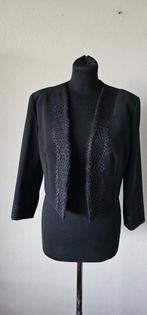 zwarte bolero van Linea Rafaelli maat 40 (14825), Kleding | Dames, Ophalen of Verzenden, Zwart