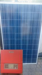 12 zonnepanelen + GoodWe omvormer(compleet pakket), Doe-het-zelf en Verbouw, Zonnepanelen en Toebehoren, Ophalen, Zo goed als nieuw