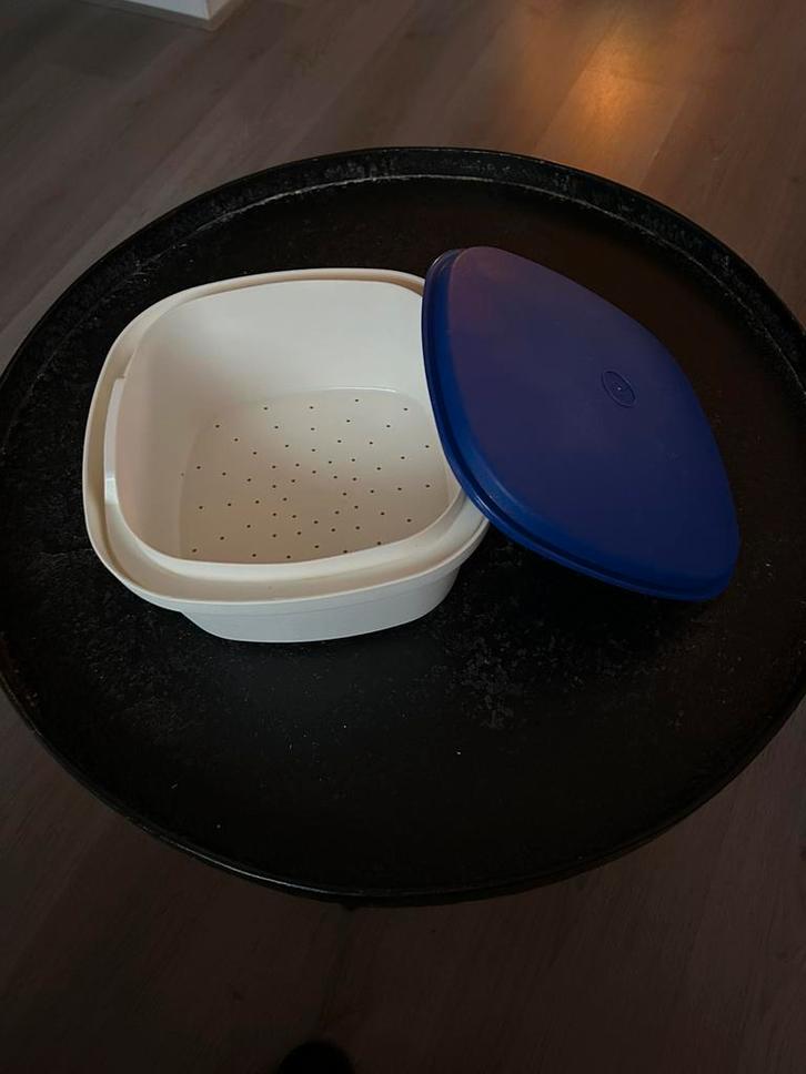 Tupperware rijstkoker, pastakoker, vergiet, serveerschaal, Huis en Inrichting, Keuken | Tupperware, Zo goed als nieuw, Schaal