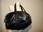 Repetto gevoerde zwarte tas aparte stof merk druk voorkant, Sieraden, Tassen en Uiterlijk, Tassen | Damestassen, Verzenden, Zo goed als nieuw