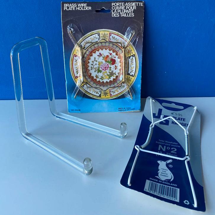 Bordenhouder/glazen standaard en hangers, Huis en Inrichting, Woonaccessoires | Overige, Gebruikt, Ophalen of Verzenden