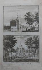 493-494 Huis Heukelom Kopergravure uit 1757 van H. SPilman, Antiek en Kunst, Kunst | Etsen en Gravures, Ophalen of Verzenden