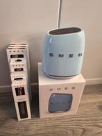 Nieuw! Pastelblauwe SMEG messenblok met 6 messen Knife Block, Ophalen of Verzenden, Nieuw