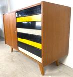Sideboard U458 by Jiří Jiroutek, gekleurde lades, 100 tot 150 cm, Ophalen of Verzenden, Zo goed als nieuw, 25 tot 50 cm