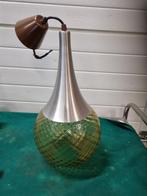 hanglamp druppel glas vintage jaren 70, Huis en Inrichting, Lampen | Hanglampen, Ophalen of Verzenden