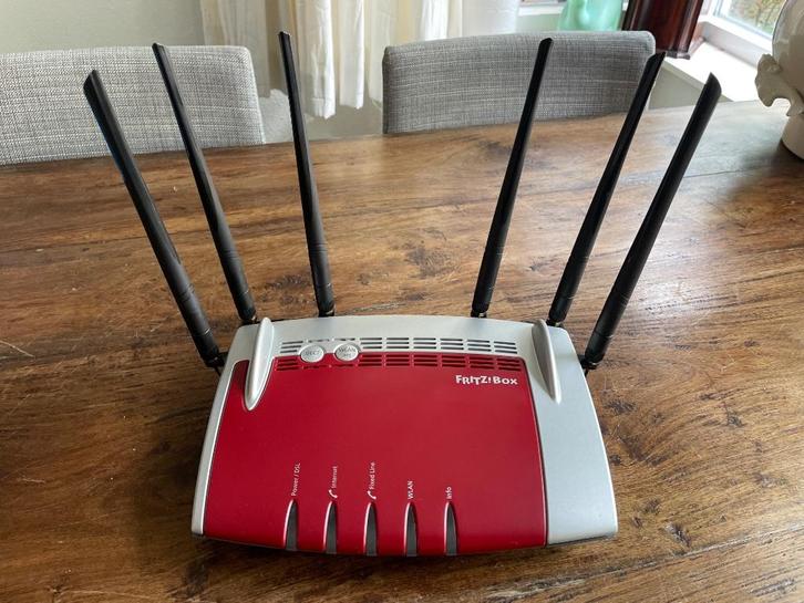 AVM FRITZ!Box 7490, inclusief 6 antennes, Computers en Software, Routers en Modems, Gebruikt, Router, Ophalen of Verzenden