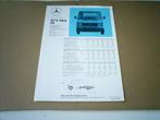 Mercedes 407 D / 409 D / 410 1 / 1984 2 pag., Verzenden, Zo goed als nieuw, Mercedes