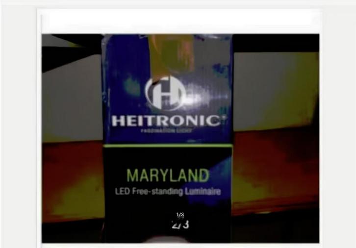 Tuinpadverlichting heitronic maryland led, Tuin en Terras, Buitenverlichting, Nieuw, Staande lamp, Aluminium, Minder dan 50 watt