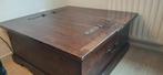 Tafel: koloniale tafel/kist (90x90x40), Huis en Inrichting, Tafels | Bijzettafels, Ophalen, Minder dan 45 cm, Gebruikt, Koloniaal
