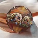 Handgemaakte Lentil Glas Kraal - Uniek!, Hobby en Vrije tijd, Kralen en Sieraden maken, Ophalen of Verzenden, Nieuw, Kraal