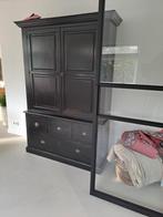 Zwarte buffetkast - 140x200cm - Hout, Huis en Inrichting, Kasten | Kledingkasten, Gebruikt, 100 tot 150 cm, Ophalen of Verzenden