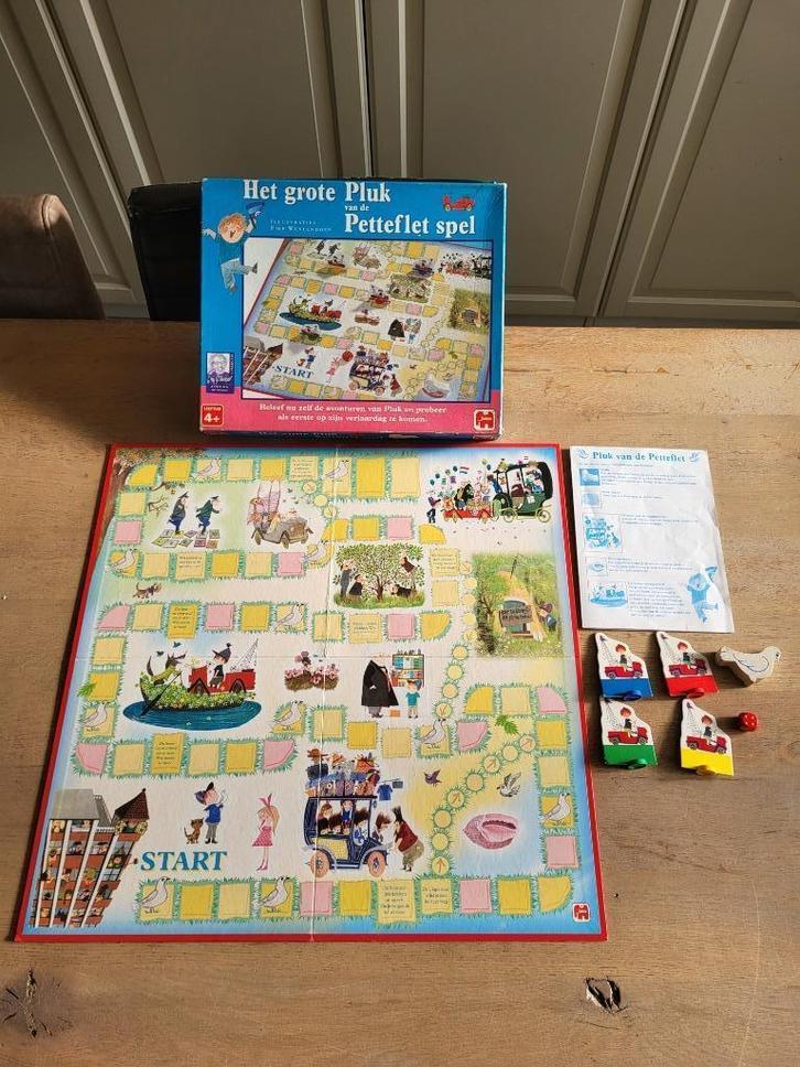 spel Pluk van de petteflet, Hobby en Vrije tijd, Gezelschapsspellen | Bordspellen, Gebruikt, Een of twee spelers, Drie of vier spelers