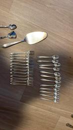 Verzilverde theelepels taartvorkjes Keltum P2, Huis en Inrichting, Keuken | Bestek, Ophalen of Verzenden, Zo goed als nieuw, Vaatwasserbestendig