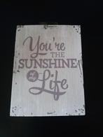 Wandbord Hout YOU ARE THE SUNSHINE OF MY LIFE 20 x 15 x 2,5, Huis en Inrichting, Nieuw, Verzenden