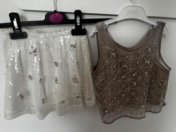 Glitter Rok & Top Set - ZARA beschikbaar voor biedingen
