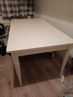 Ingatorp eettafel, uitschuifbaar, wit, Huis en Inrichting, Ophalen, Gebruikt, Ikea Ingatorp, 50 tot 100 cm