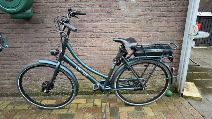 Cortina E-U1 N7 Damesfiets - Elektrisch, Fietsen en Brommers, Elektrische fietsen, Gebruikt, Cortina, 55 tot 59 cm, 50 km per accu of meer