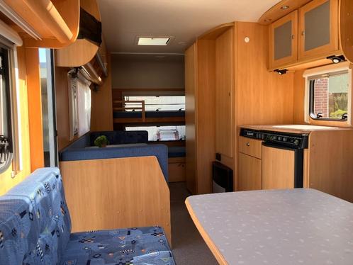 Dethleffs New Line 490TK met stapelbed 2002, Caravans en Kamperen, Caravans, Particulier, tot en met 5, 1000 - 1250 kg, Rondzit
