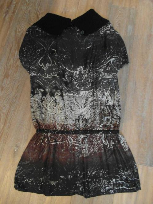 Donker gewerkt tuniek merk Summum maat 40 / m, Kleding | Dames, Blouses en Tunieken, Zo goed als nieuw, Maat 38/40 (M), Zwart