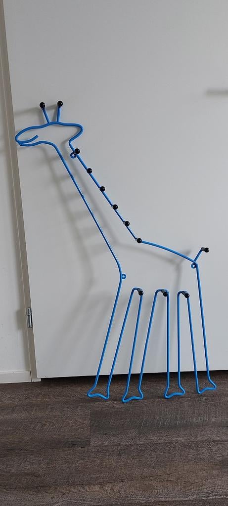 IKEA Sprallig giraf kapstok jaren 90 blauw, Ophalen of Verzenden, Zo goed als nieuw, Kapstokje