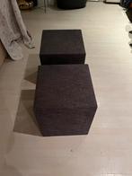 2 Grijze Stoffen Kubussen - 42x42x52cm, Ophalen, Minder dan 50 cm, Gebruikt, Vierkant