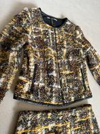Mooi tweed kostuum jasje + rok Vanilia, Kostuum of Pak, Bruin, Ophalen of Verzenden, Zo goed als nieuw