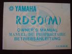 Yamaha RD50 M 1978 owner's manual betriebsanleitung RD 50 M, Fietsen en Brommers, Gebruikt, Ophalen of Verzenden