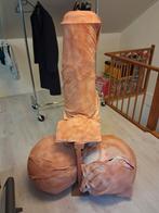 Piemel Stoel - Uniek Design!, Huis en Inrichting, Stoelen, Ophalen, Hout, Bruin, Eén