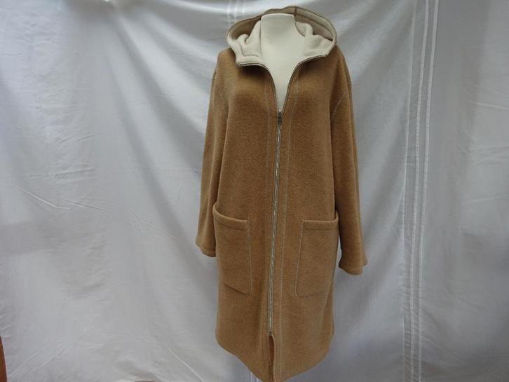 Beige-camel - 2 kanten draagbaar stretch vest/jas - maat XXL, Kleding | Dames, Jassen | Winter, Zo goed als nieuw, Maat 46/48 (XL) of groter
