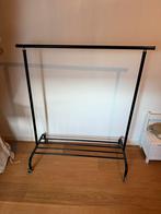 Kledingrek zwart ikea verrijdbaar en verstelbaar, Ophalen, Gebruikt