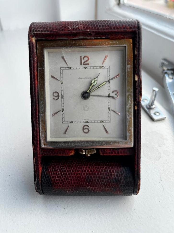 Jaeger Le Coultre Reiswekker - Defect, Antiek en Kunst, Antiek | Klokken, Ophalen of Verzenden