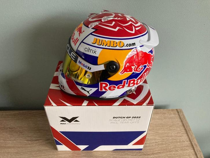 ✅ Max Verstappen 1:2 helm Dutch GP 2022 Red Bull Racing RB18, Verzamelen, Automerken, Motoren en Formule 1, Nieuw, Formule 1, Ophalen of Verzenden