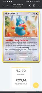 Munchlax Pokémon kaart - Gebruikt, Hobby en Vrije tijd, Verzamelkaartspellen | Pokémon, Ophalen of Verzenden, Gebruikt, Losse kaart