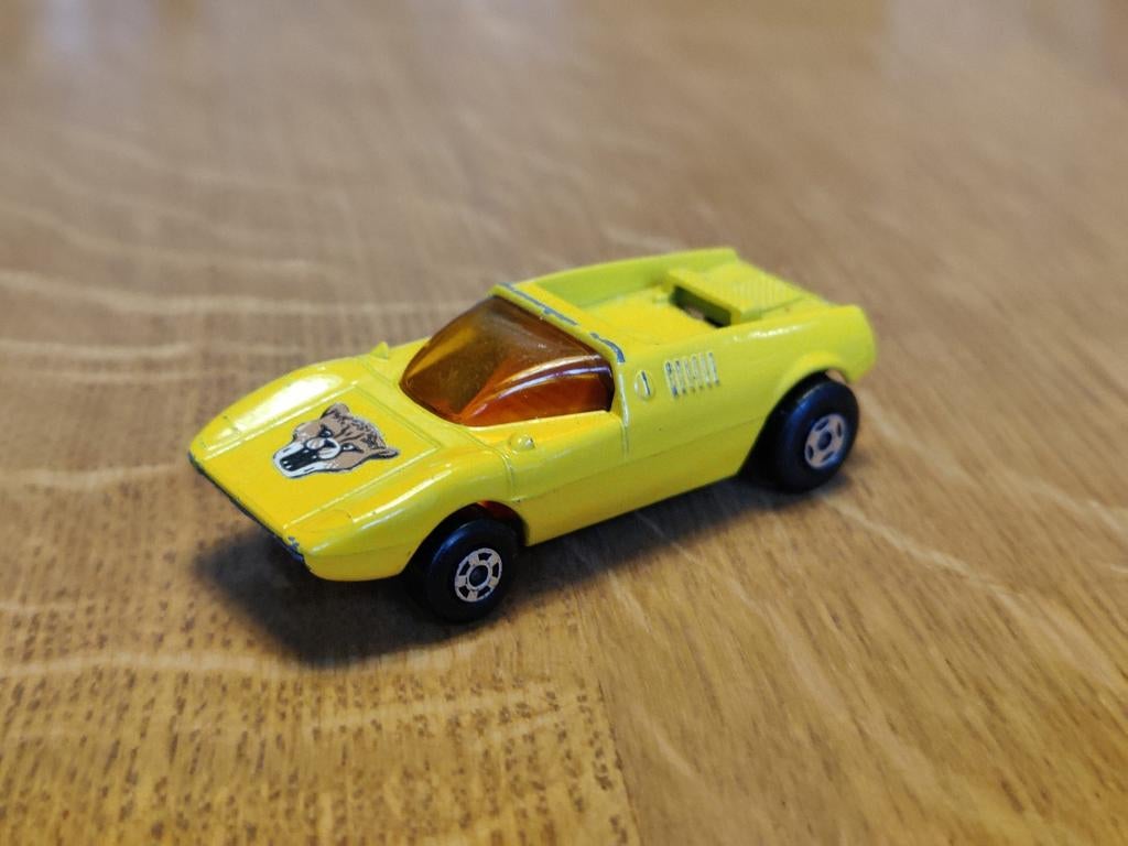 Matchbox Mod Rod Lotus Europa GEEL, Ophalen of Verzenden, Zo goed als nieuw, Auto