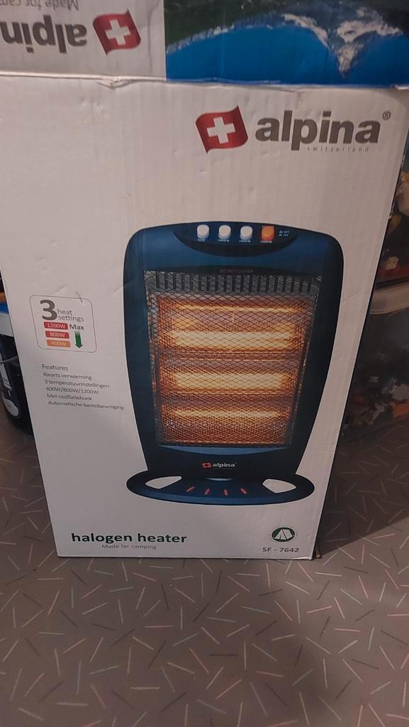 Camping Kachel Halogeen Alpina sf 7642, Caravans en Kamperen, Kampeeraccessoires, Zo goed als nieuw, Ophalen of Verzenden