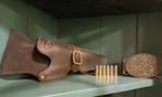 Colt 45 Revolver Holster met Riem en Kogels, Ophalen of Verzenden, Overige soorten, Amerika