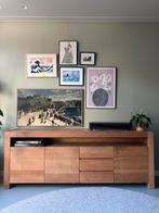 Prachtig massief eiken dressoir / tv-meubel, Ophalen, Gebruikt, Klassiek, modern, hout, Met deur(en)