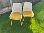 2 Eetkamerstoelen zgan, Huis en Inrichting, Stoelen, Ophalen, Kunststof, Twee, Wit