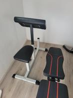 Preacher curl bicep curl bank volledig, Ophalen, Zo goed als nieuw, Metaal, Krachtstation