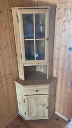 vitrinekast (hoek), Huis en Inrichting, Kasten | Vitrinekasten, Ophalen, Gebruikt, 50 tot 100 cm, 25 tot 50 cm
