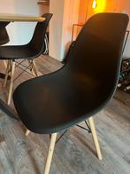 5 Zwarte Kuipstoeltjes met Houten Poten, Huis en Inrichting, Ophalen, Gebruikt, Zwart, Vijf, Zes of meer stoelen