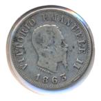 Italië 50 Centesimi 1863-2, Ophalen of Verzenden, Italië, Losse munt, Zilver