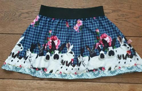 Leuk zwierrok met lieve konijn print maat 128/134., Kinderen en Baby's, Kinderkleding | Maat 128, Nieuw, Meisje, Jurk of Rok, Ophalen of Verzenden