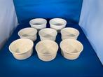 6+2 Witte Rameskins/Soufflé Bakjes, Ophalen of Verzenden, Zo goed als nieuw