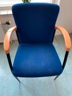 2 blauwe stoelen, Huis en Inrichting, Fauteuils, Gebruikt, Ophalen