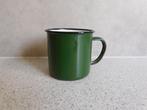 Emaille Mok 8x7 cm. Groen, Huis en Inrichting, Keuken | Servies, Overige materialen, Ophalen of Verzenden, Zo goed als nieuw, Overige stijlen